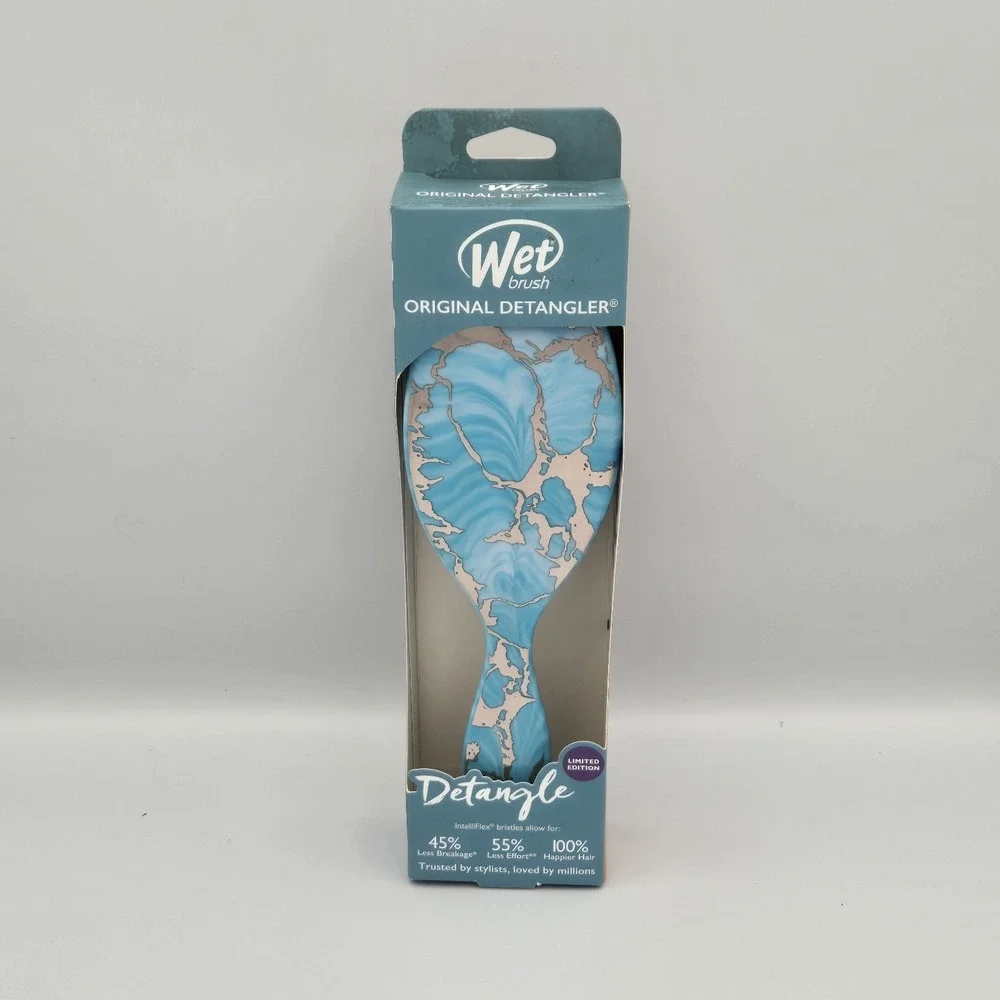 Wet Brush Original Detangler Blue & Sliver  Limited‎ Edition trusted by stylists